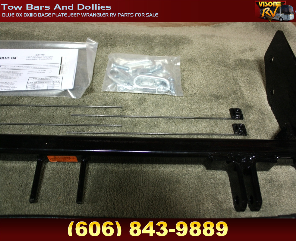 Towing Products BLUE OX BX1118 BASE PLATE JEEP WRANGLER RV PARTS FOR