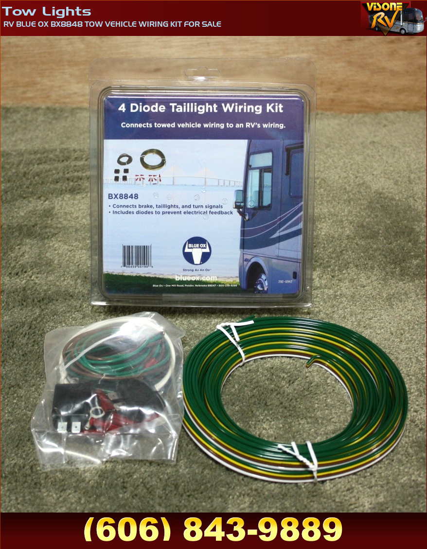 Towing Products RV BLUE OX BX8848 TOW VEHICLE WIRING KIT FOR SALE Tow Lights BLUE OX, WHERE TO